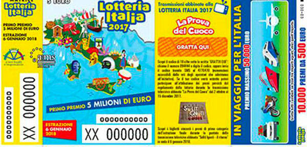 Lotteria Italia, ecco tutti i biglietti vincenti in ogni categoria